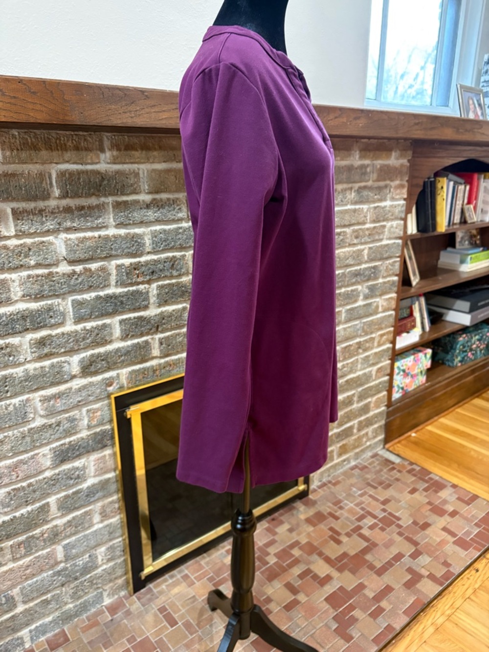 Duluth Trading Co Plum Long Sleeve Tunic - Picture 4 of 6